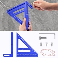 Carpenter Square Preset Angles 15°-85° Measures 0-90 Degrees Aluminum Alloy