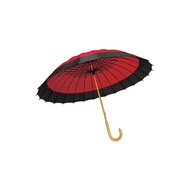 [Direct from Japan]Santos 24-bone Janome-style Wagasa (Japanese umbrella) Enji JK-01 Enji 60cm