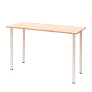 โต๊ะทำงาน โต๊ะออฟฟิศ โต๊ะคอมพิวเตอร์ หนา 2cm. กว้าง 80cm. ยาว 110 - 160cm. ไม้พาราแท้ พร้อมขา IKEA โ