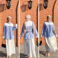 Coquette Stripe Oversize Shirt |