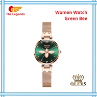 OLEVS Women Original Watch Waterproof Stainless Steel Trendy Casual Jam Tangan LG