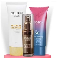 GOSKIN SUNSCREEN/ CLEANSER/ SERUM