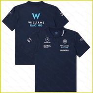 B4 2023 F1 Team Williams Racing Polo Tshirt Tops Casual Sport Tee Short Sleeve Plus Size Unisex 4B