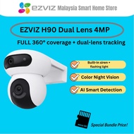EZVIZ H90 Dual Lens 2K+ CCTV Outdoor Camera 360° No Blind Spot Auto Tracking Color Night Vision AI H