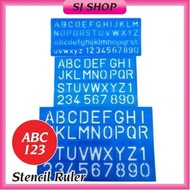 English Alphabet Stencil Ruler  ABC Ruler (STENCIL ALPHABET) / Pembaris Abc | 模板尺