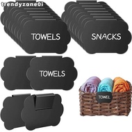 TRENDYZONE0I 10PCS Price Boards, Plastic Signage Price Tags,  Black Multifunctional Mini Message Lab