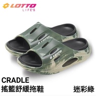 Italy LOTTO Men's CRADLE Soothing Slippers (Camouflage Green-LT4AMS8295)