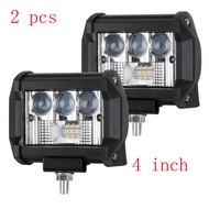 1 Buah/2 Buah Lampu Sorot LED 40W Super Terang 5 Mode Lampu Putih Lampu Kuning untuk Truk Jeep suv A