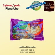 BongBong's Ube Piaya 5pcs/pack | Pasalubong Treats | Bacolod Pasalubong