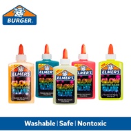 Elmers Glow In Dark Glue 5oz, Natural, Pink, Blue, Colorful and Fun Glue for Arts and Crafts