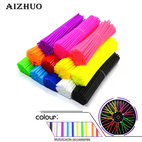 72Pcs Wheel RIM Spoke Skins Sticker Accessories Dirt Bike For YAMAHA TRICKER DT TW PW RT 50 80 85 90