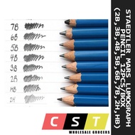 Staedtler 100 Mars Lumograph Pencil [12pcs/Box] Size:2B 3B 4B 5B 6B 7B 8B 2H HB