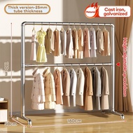 NINI 2m rak baju besi/stainless steel clothes hanger drying rack/ampaian baju murah/tempat sangkut b