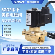 Shenzhou Solenoid Valve Manufacturer Provides Quick-Plug Underwater Brass Solenoid Valve Normally Op