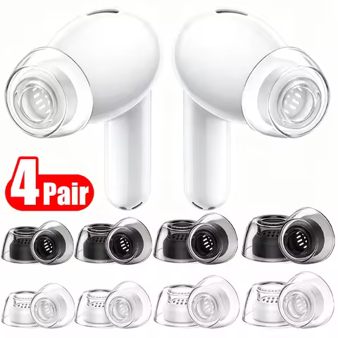 Liquid Silicone Eartips for Redmi Buds 4 Pro/5 Pro Replacement Earbuds Ear Tip Noise Cancelling Earp