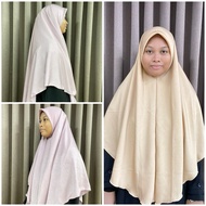 Tudung Labuh Sutera Emboss Satin | 2 lapis | Tudung Sarung | Flowy Ironless Soft Hijab