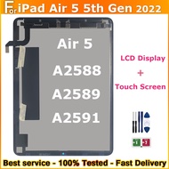 Dgh ต้นฉบับสำหรับ Apple iPad Air 5 5th Gen Air 5 2022 A2588 A2589 A2591จอสำรองสัมผัสหน้าจอ LCD สำหรั