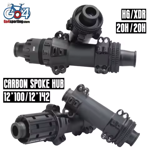 Straight Pull Carbon Spokes Hub Center Lock 20/20H 12x100 Front 12x142 Rear 36T Ratchet