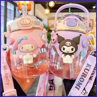 Kuromi  Cinnamon Anime Water Bottle Cup 820ml Summer Big Belly Bottle Cartoon Animal Water Cup Cute Cup smbmy