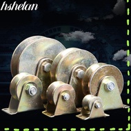 HSHELAA 1Pcs Sliding Door Rollers, Plating Color Track Wheel Bearing Pulley, Stainless Steel U/V/H S