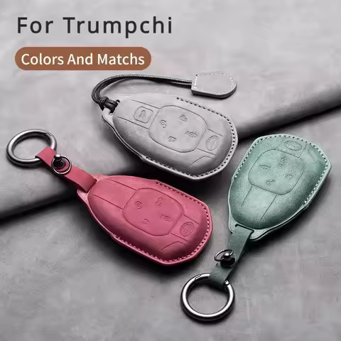 Leather Cars Key Case Cover For GAC Trumpchi GS4 GM8 GA3 GA6 SGS7 GA4 GS5 GS3 Legend GS8 Empow J11 J