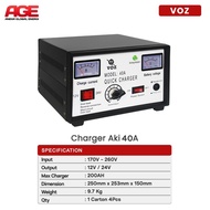 VOZ Quick Battery Charger 40A 12V-24V 200Ah ORIGINAL Battery Charger