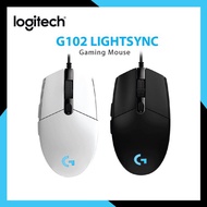 ✚✚△🇲🇾Logitech G102 Prodigy Wired RGB USB Gaming Mouse Black / White laptop Gamer pad