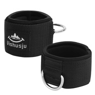 Ankle Wrist Cuffs Neoprene Padded Straps D-Ring Glute Kickback for Cable Machines Legs Exercise Adju