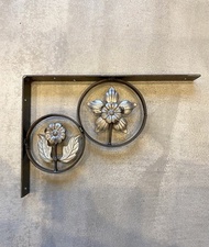 限量 FI-2 工業風鐵製花卉裝飾層板托架 L型支架