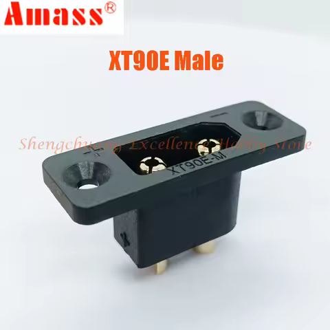 Genuine Amass XT90E-M Battery Plug Gold-plated Male XT90E Connector DIY Parts Female XT90S Anti-Spar