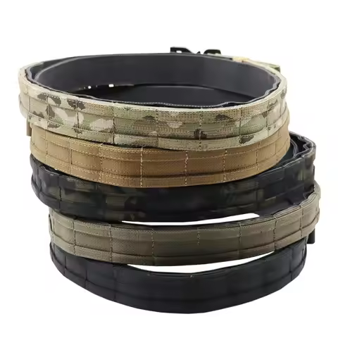 Ronin Style 1.5 Inch Tactical Belt Quick Release Metal Buckle Hunting Molle Combat Belt Airsoft Mens
