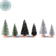 bigbigstore 3Pcs/Set Pine  Christmas Tree Craft Fairy Garden Miniature Terrarium Decor sg