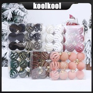 Kool 12Pcs Christmas Baubles Ornament Shatterproof Decorative Baubles For Tree
