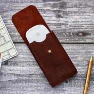 Personalized leather case for Apple Magic Mouse | Apple Mouse travel case