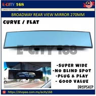 CAR REAR VIEW MIRROR (270mm) NAPOLEX Broadway Car Rear View BLUE FLAT / CONVEX Blue Mirror Broadway 