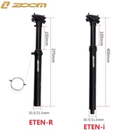 ZOOM Bike Seatpost MTB Remote Control Dropper Seatpost Height Adjustable Bike Seat Post Eten-R ETEN-i  30.9/31.6mm 100mm Travel