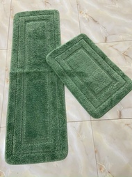 Thảm trải sàn nhà bếp lông cừu Bộ 2 Thảm Bếp Lông Cừu Siêu Thấm Thảm chùi chân Thảm lau chân chất li