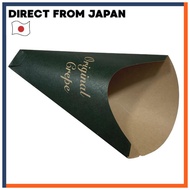 Crepe Paper Triangle Bags Unbleached Green 100 Pieces