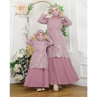 Gamis Pesta Couple Mom Kid Ceruty Tulle Camila BJ