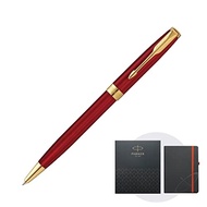 [Direct Japan] PARKER Parker Ballpoint Pen Sonnet Red GT Medium Character Oil With Original Notebook Gift Box Set Genuine Import 1950777 NS
