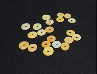 （礦石玉飾DIY手工材料）小小平安扣、圓圈片