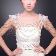 Wedding Bolero Crystal Pearl Modern Wedding Bridal Bpt002
