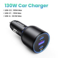 UGREEN 130W Car Charger for iPhone 15 14 Pro Max Samsung S25 S24 Ultra Laptop Tablet Model: 90413