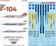 Caracal 1/72 F-104N, F-104G, TF-104G, YF-104A 星式戰機 水貼_72096