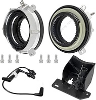 4-Wheel Drive 4WD Locking Hub Actuator Vacuum Solenoid w/Cover Vacuum Line Compatible with Ford F150