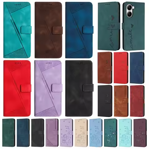 Shockproof Wallet Flip Stand Phone Case For OPPO Reno 13 12 Pro 13F 12F A40 A40M A60 A79 A80 Leather
