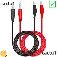 CACTU 2PCS Banana Plug To Alligator Clip Test Lead, 1 M 4mm Crocodile Clip Multimeter Test Cable, Mu