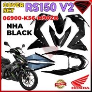 100% ORIGINAL HONDA RS RS150 V2 RS150R RS 150 COVERSET COVER SET/STRIPE SET NHA BLACK 06900-K56-M90ZB/86000-K56-M90ZB