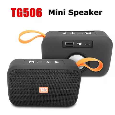 TG506 Portable Speaker Bluetooth Wireless Soundbar Mini Bass TF USB BT Music Playback Loudspeaker fo