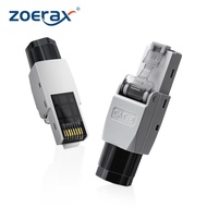 ZoeRax RJ45อุปกรณ์เชื่อมต่อฟรีCAT6ขั้วปลายปลั๊กชุบทองปลั๊กแบบโมดูลาร์CAT6 UTP อุปกรณ์เชื่อมต่อน้อยกว
